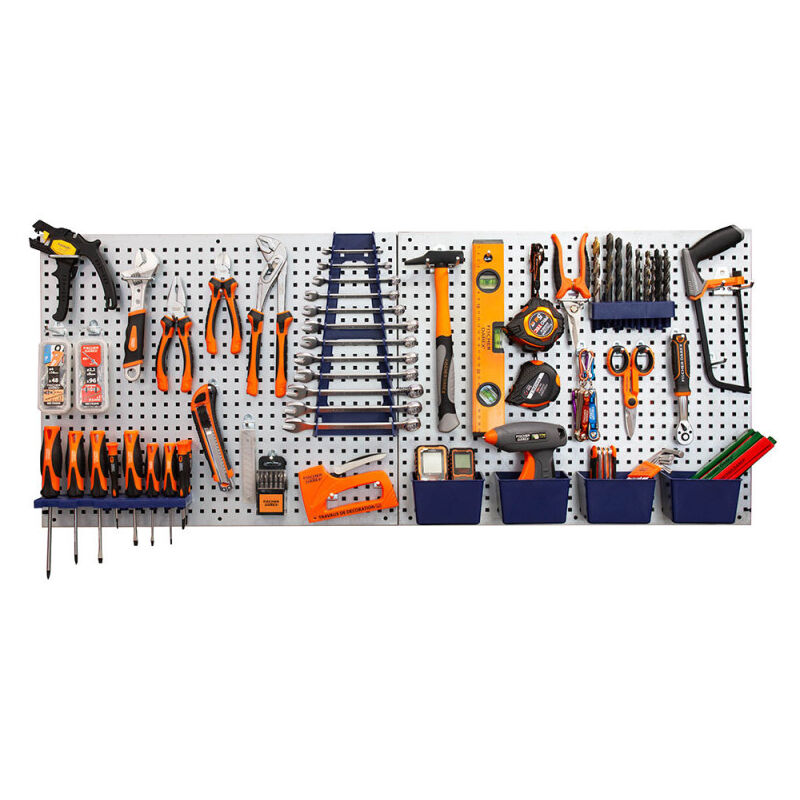 Panneaux muraux acier pour rangement outils