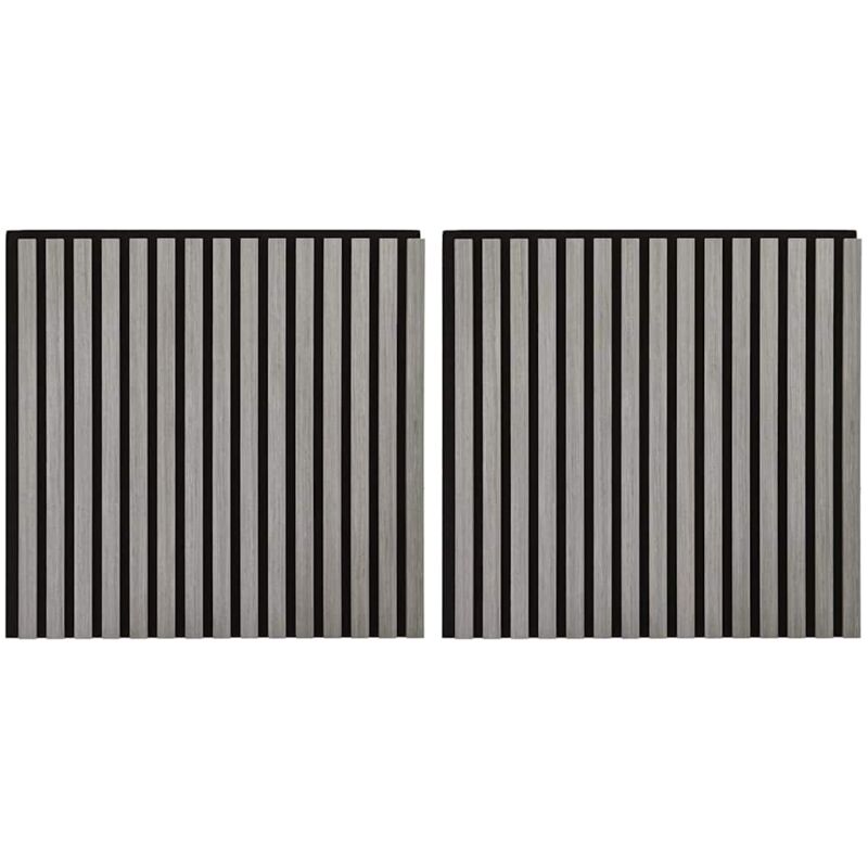 Vidaxl - Panneaux muraux acoustiques 2pcs lattes 60,5x60cm placage chêne