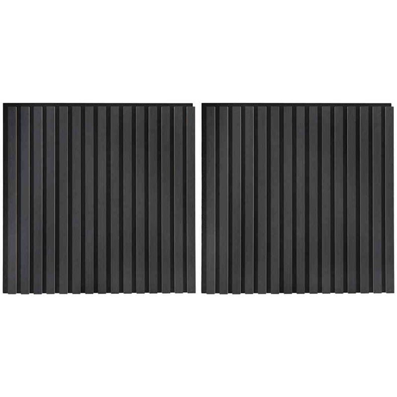 Vidaxl - Panneaux muraux acoustiques 2pcs lattes 60,5x60cm placage chêne