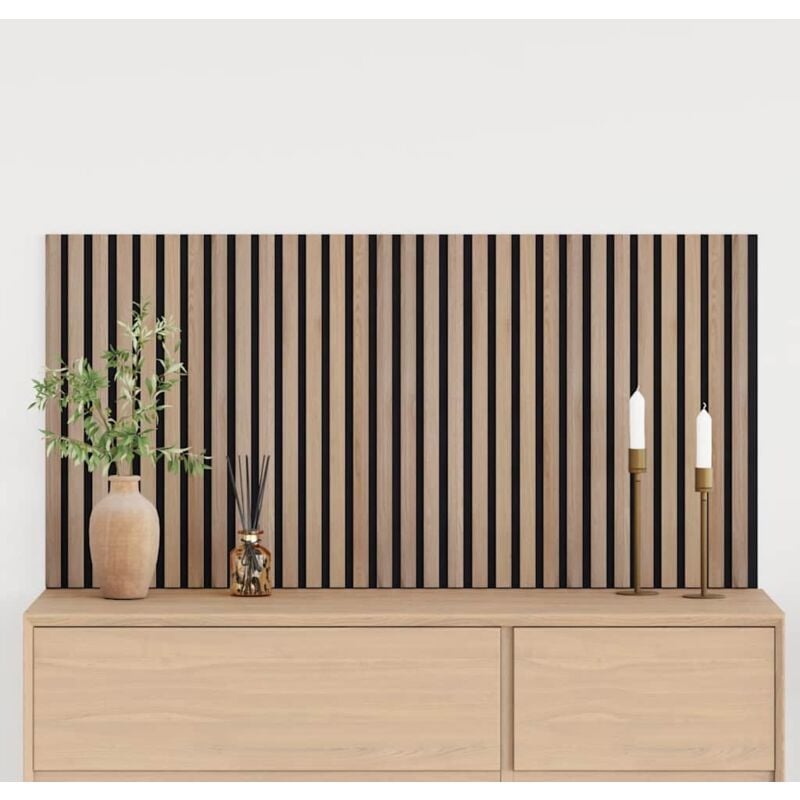 Vidaxl - Panneaux muraux acoustiques 2pcs lattes 60,5x60cm placage chêne