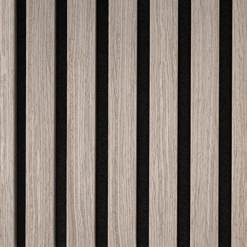 Panneaux muraux acoustiques Aku chêne gris 4 pcs Wallart