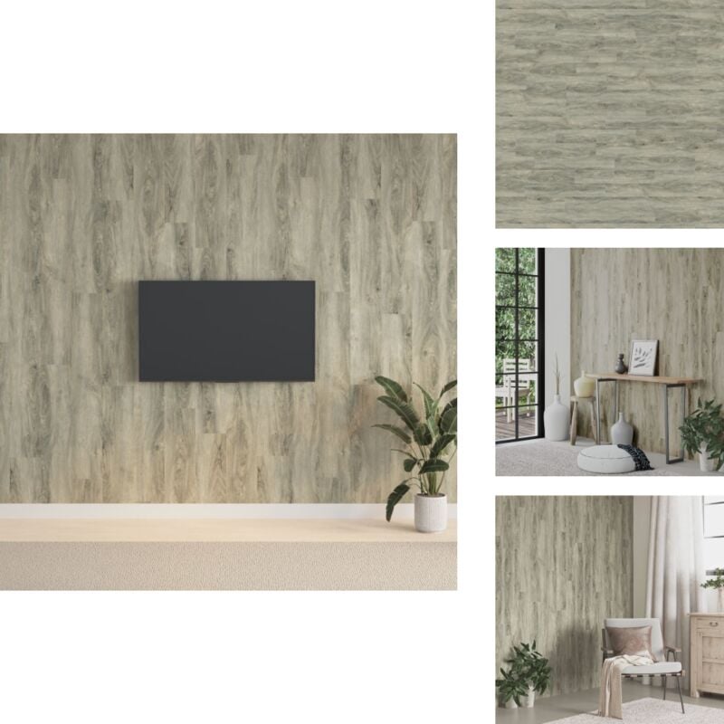 Vidaxl - Panneaux muraux Aspect bois Gris pvc 2,06 m² - Panneau Mural - Revêtement Mural - Décorations Murales - Lambris Pvc - Décoration Intérieure