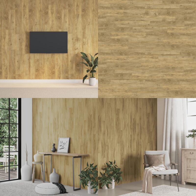 Vidaxl - Panneaux muraux Aspect bois Marron pvc 2,06 m² - Panneau Mural - Revêtement Mural - Décorations Murales - Lambris - Aspect Bois - Home &
