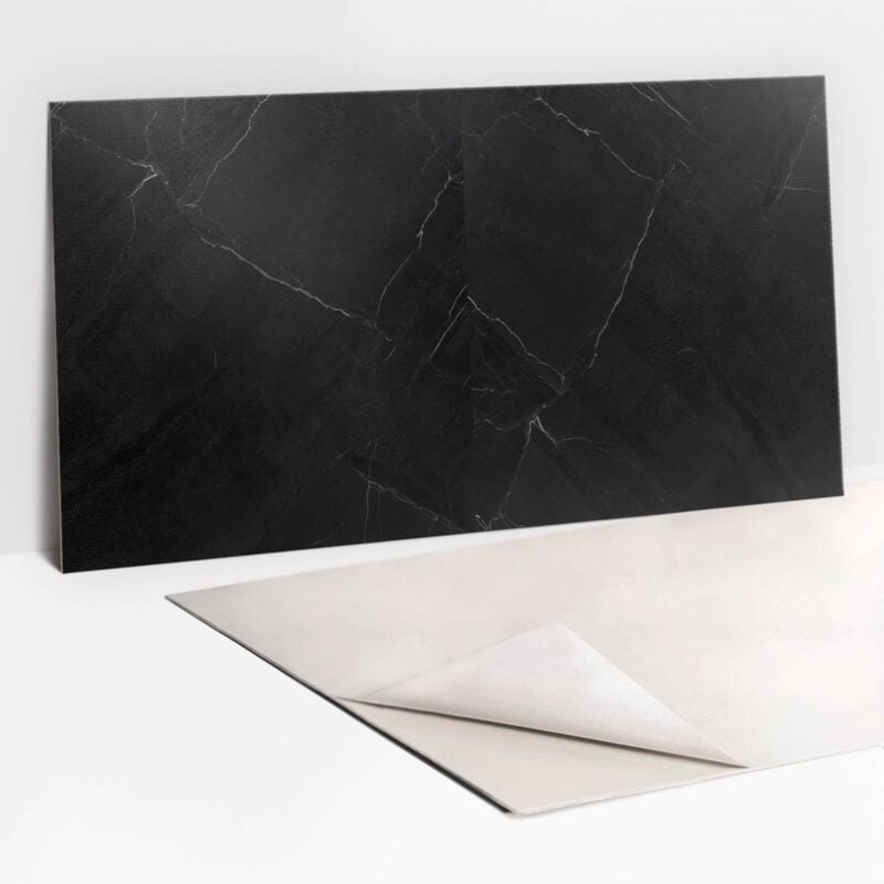 Panneaux muraux autocollants en vinyle imperméable - Marbre classique 100 x 50 cm