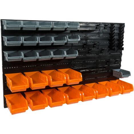 Panneaux muraux avec bacs à bec et porte-outils 2panneaux,28bacs Werkapro