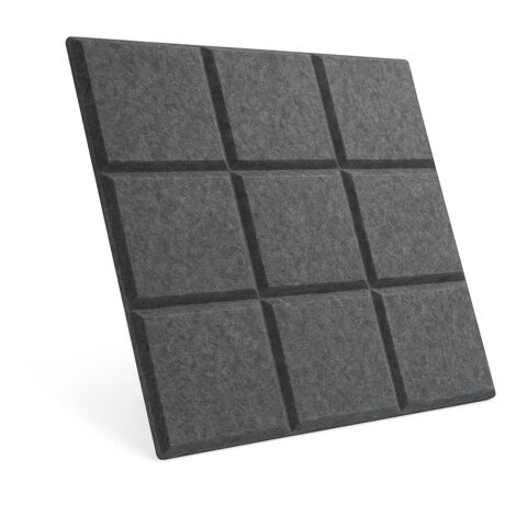 PANNEAUX MURAUX EN FEUTRE 3D appui-tête carré autocollant acoustique doux