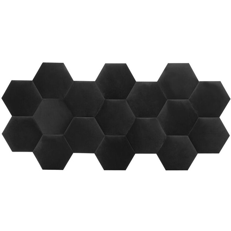 Panneaux muraux tête de lit - 220 cm - Velours - Gris - hope de Pascal Morabito