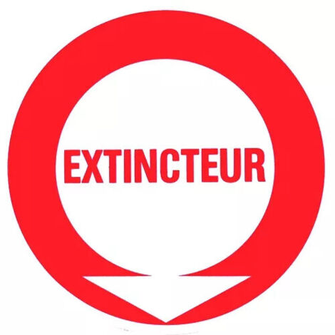 Panneaux rigides Novap - Disques polystyrène - ø 300 mm - Extincteur