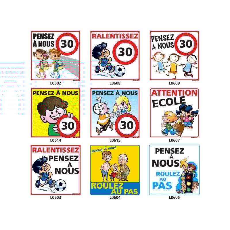 Panneaux scolaires (L0602) - L0614 - 350 x 350 mm