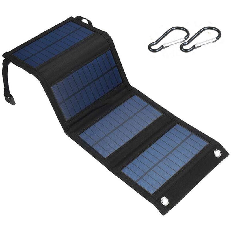 Einemgeld - Panneaux Solaires 20W Chargeur Solaire Pliable Monocristallin Premium Compatible avec Générateurs Solaires, Téléphones, Tablettes, pour