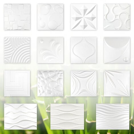 Pannelli 3D, prodotto naturale al 100% - stabile e isolante - tutti i modelli / confezioni economiche: 1 pannello/campione, Dave - 60x60cm