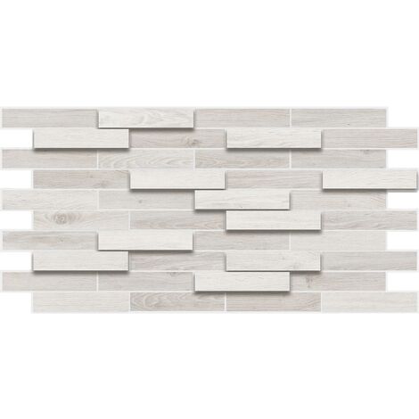 Pannelli 3D Rivestimento a parete in PVC effetto pietra, cementine, Maioliche, legno Realistici e isolanti.-9502 (mis.980x480mm)