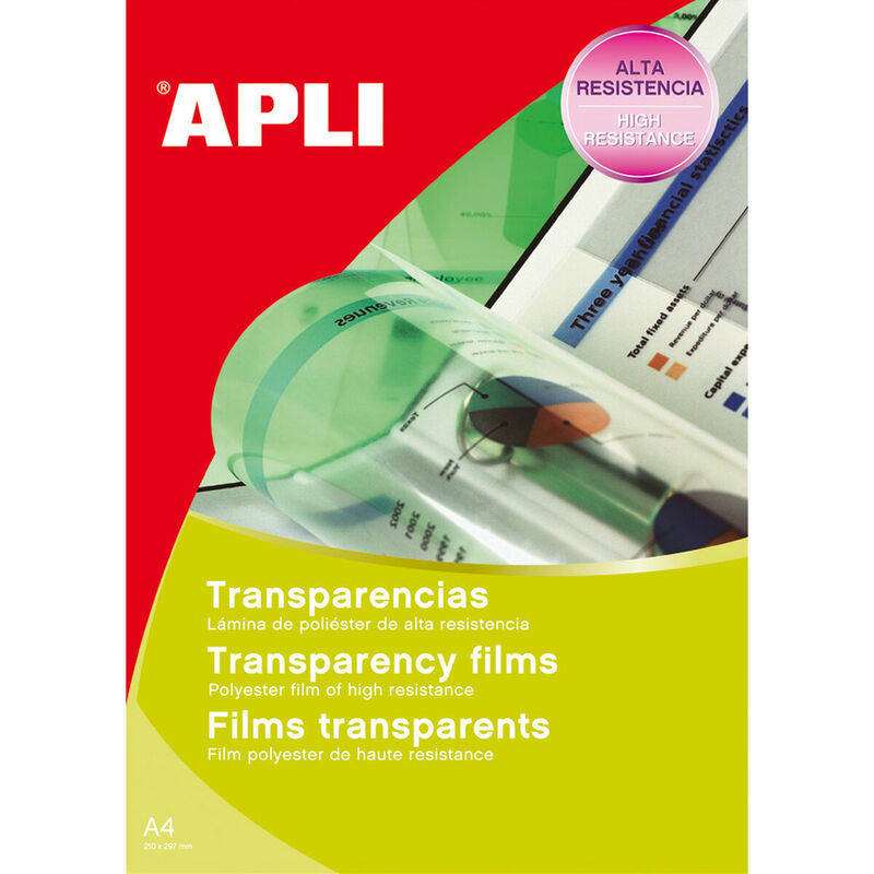 Image of Apli - Pannelli Trasparente A4 (100 Unità)