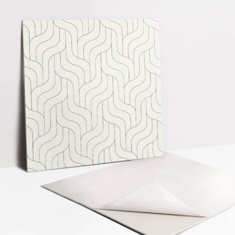 Pannelli da Parete Autoadesivi – Decorativi - Parete Piastrelle – 9 Pezzi Piastrelle – 9x30x30 cm - Linee Regolari
