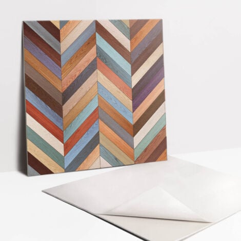 Pannelli da Parete Autoadesivi – Decorativi - Parete Piastrelle – 9 Pezzi Piastrelle – 9x30x30 cm - Tavole Colorate