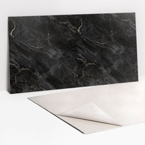 Pannelli da Parete Autoadesivi – Decorativi - Parete Piastrelle - Pannello Murale – 100x50 cm - Marmo Scuro