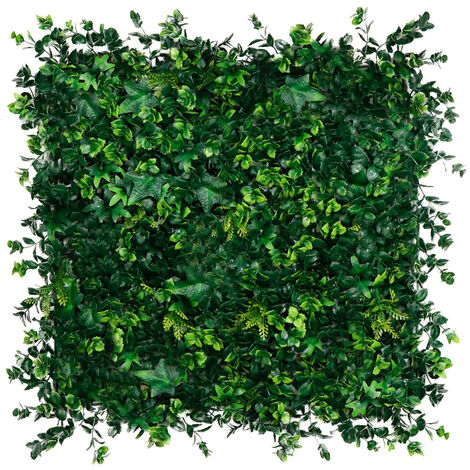 Pannelli murali artificiali a quadrifoglio - set di 4 - 50x50x4cm