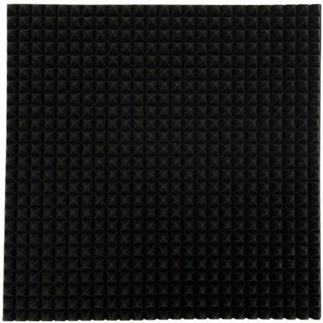 ZSTYLE 50x50x3 Cm - Non ignifughi fonoassorbenti insonorizzanti piramidale per correzione audio in poliuretano isolamento acustico dj