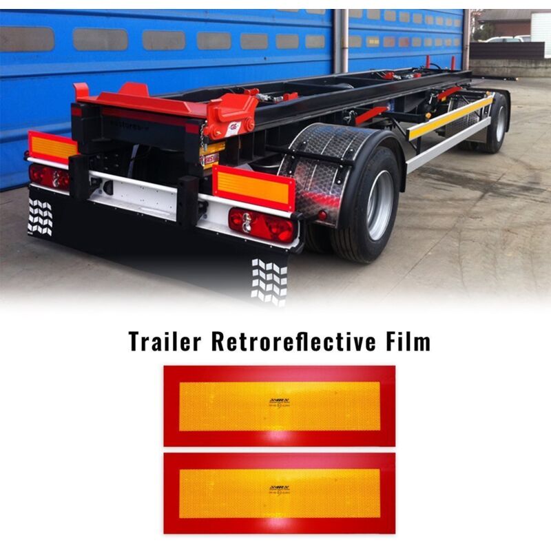 Pannelli Prismatici Riflettenti in Pellicola per Rimorchi, 2 Pezzi