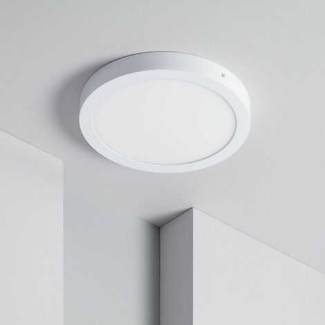 PANNELLO 40x40 PLAFONIERA LED Cm ROTONDO QUADRATO 36W DA ESTERNO Naturale - 40x40 - TONDO - 36