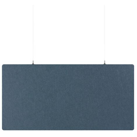 Pannello acustico a soffitto in feltro PET - 60x120 cm - Blu