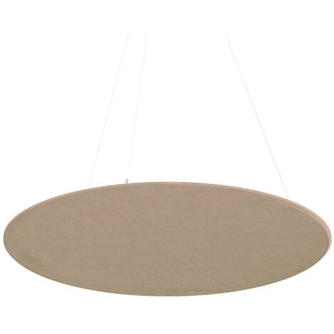 Pannello acustico a soffitto in feltro PET - Rotondo - Ø120 cm - Beige