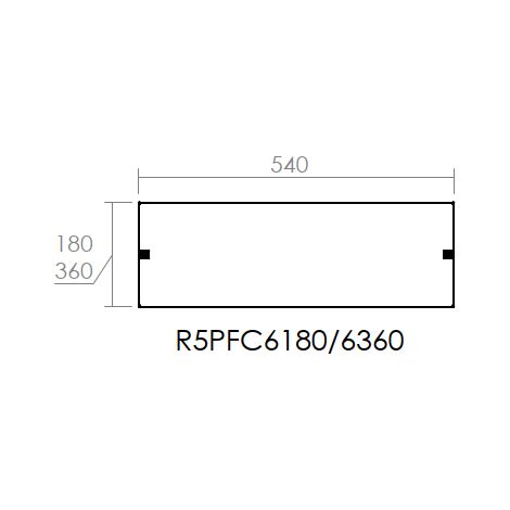 Pannello cieco 600×180 mm metallo per distribuzione DIN DKC5PFC6180