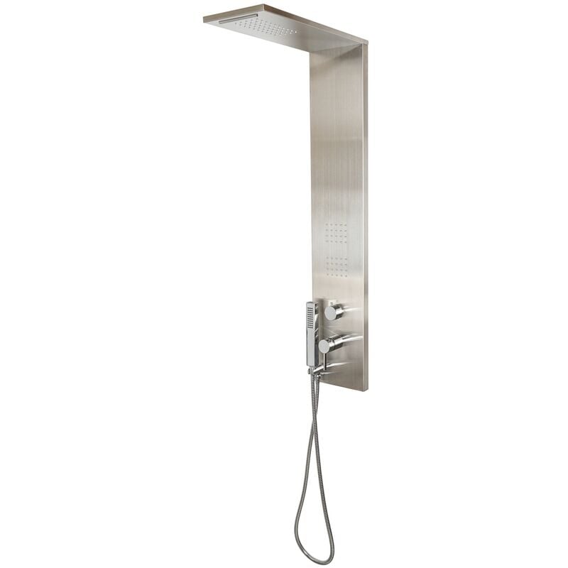 Metaform - Colonne de douche hydromassante brossé en acier inox mod. trend