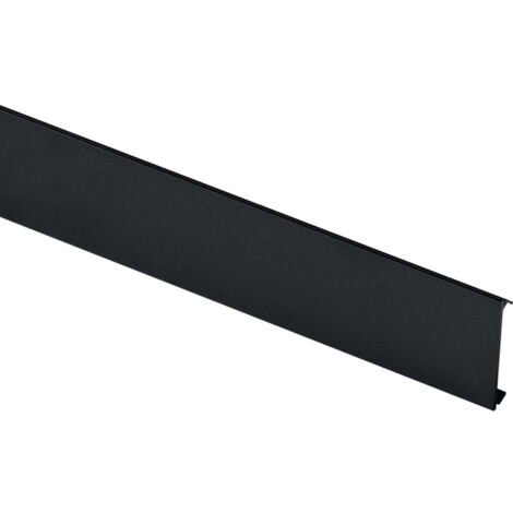 Pannello Copertura Binario Incasso Ego 100Cm Alluminio Nero