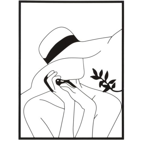 Pannello da Muro Elegant 2 60x1x80 cm in Ferro