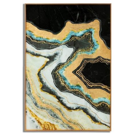 Pannello decorativo Darky in vetro con cornice per decorazioni ambienti