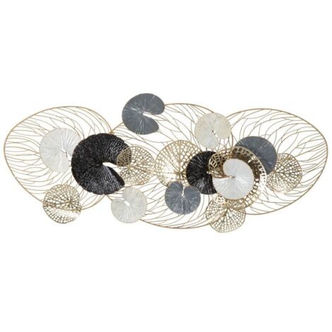 Pannello decorativo in ferro color oro e nero per decorazioni ambienti