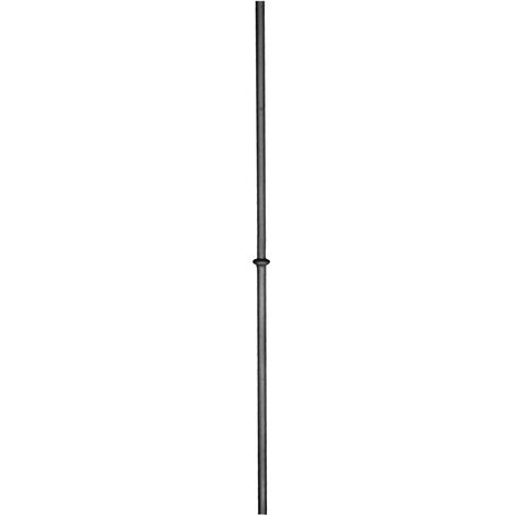Pannello decorativo in ferro tondo con borchia  al centro - ø12mm e altezza 950mm - Ferro battuto