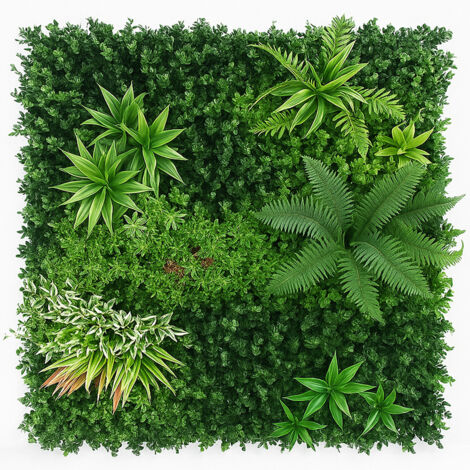 Pannello Decorativo Verde Tropicale Muro Parete 100x100 cm per Interni e Esterni