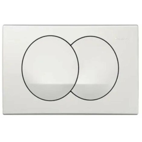 Pannello di controllo bianco a due tocchi per GEBERIT DELTA zero.