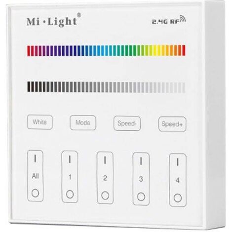 Pannello di controllo touch RGB e RGBW - 4 zone - MiLight