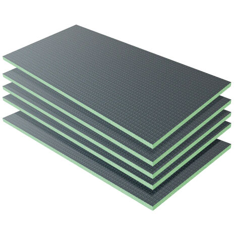 Pannello di Costruzione da Piastrellare in Estruso Polistrirene Rigido per l’Isolamento della Casa e del Bagno Dimensione 1250x600X25 mm (5 pezzi / set)