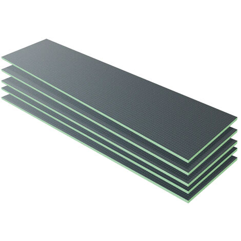 Pannello di Costruzione da Piastrellare in Estruso Polistrirene Rigido per l’Isolamento della Casa e del Bagno Dimensione 2500x600X25 mm (5 pezzi / set)