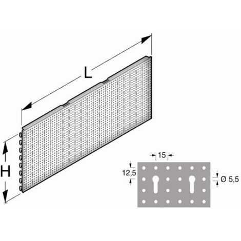PANNELLO DI FONDO FORO CHIAVE cm. 100x40 h Col. Bianco RAL9001
