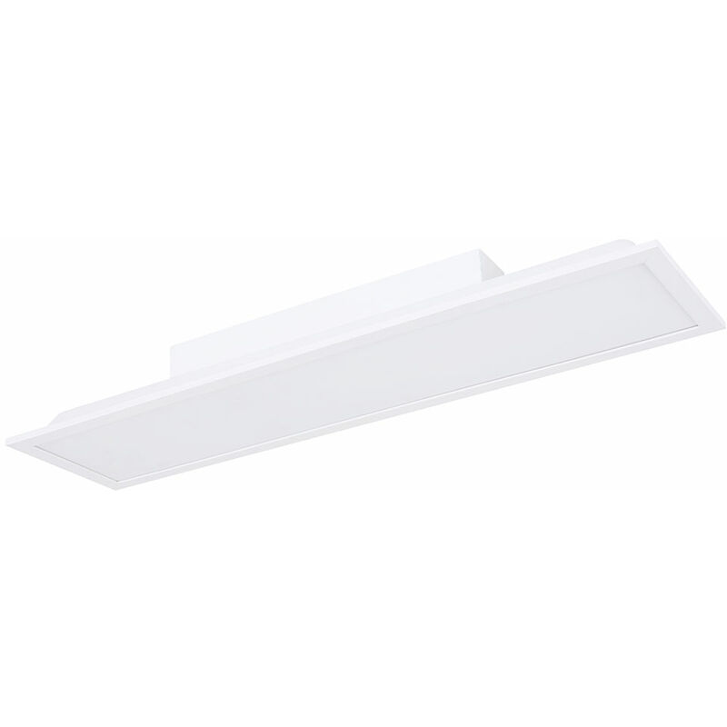 Image of Etc-shop - Pannello di montaggio plafoniera pannello a soffitto lampada da soffitto lampada da soggiorno in alluminio bianco, acrilico opale, 1x led
