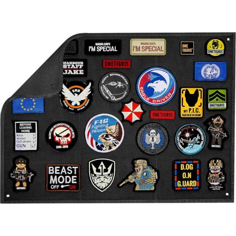 Pannello di patch tattico, pannello di gratta e vinci per patch militari, distintivi, distintivi e patch da collezione, accessori militari e della gendarmeria – M: 45 x 60 cm