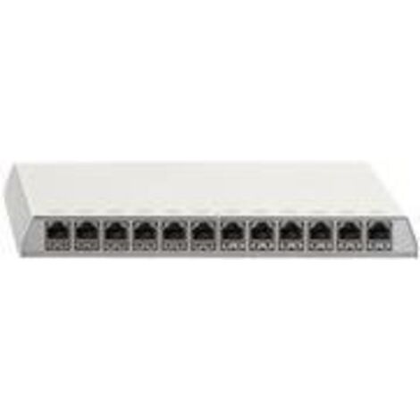 Pannello di permutazione Rutenbeck PP-Cat.6A iso-12 Ap rw 12 porte RJ45 10 Gbit