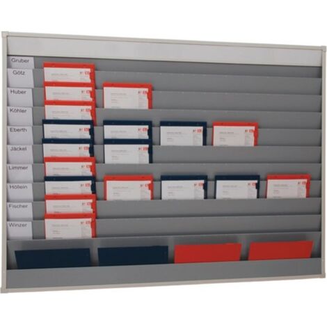 Pannello di pianificazione A1282xL1580xP78mm 10 binari grigio