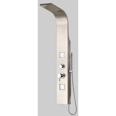 PANNELLO DOCCIA INOX MODELLO VEGA - Versione Termostatico