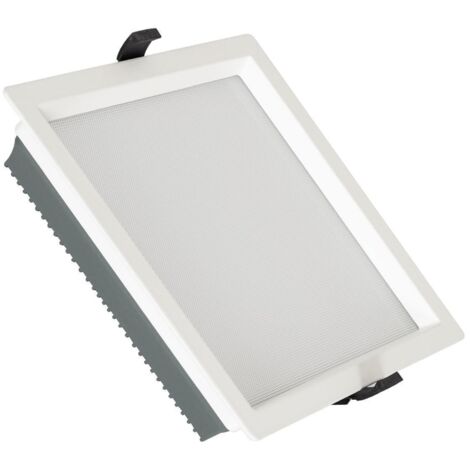 Pannello Downlight LED 40W Quadrato Aero 130 lm/W Microprismatico LIFUD Foro 210x210mm   4000K Bianco Naturale