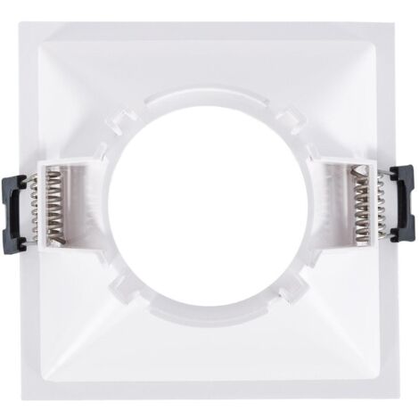 Pannello Downlight Quadrato GU10 6W Basso UGR PC Foro 85x85mm  No Flicker 6500K Bianco Bianco Freddo