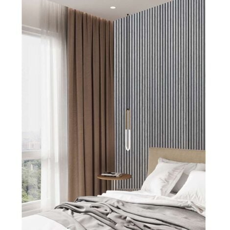 CFADDA Pannello Fonoassorbente Dr.C - Rovere Grigio Chiaro - 2400x600 mm