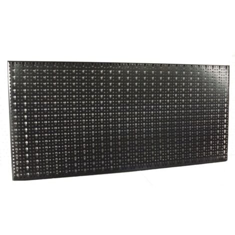 Pannello forato acciaio nero 500x1000mm - oreca new