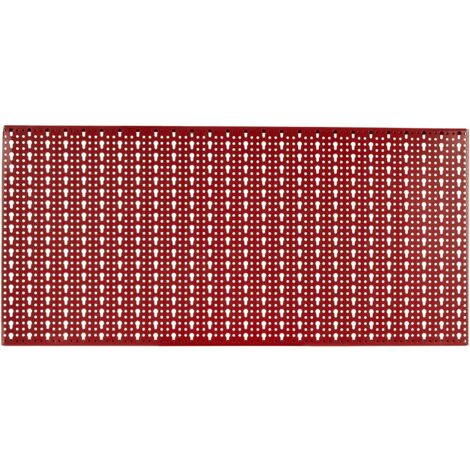 PANNELLO FORATO PORTA ATTREZZI UTENSILI UTENSILI DA LAVORO MURO PARETE 578 ROSSO CON GANCI