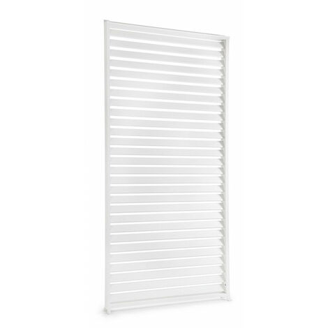 Pannello Frangisole Laterale per Pergola 123,5x6x238h cm Ocean Bianco